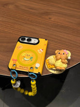 Load image into Gallery viewer, Butter Bear iPhone Duo Case with Charm