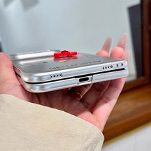 Load image into Gallery viewer, Silver Plate Hello Kitty iPhone Duo Case