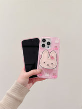Load image into Gallery viewer, Pink Rabbit iPhone Case with Adhesive Grip