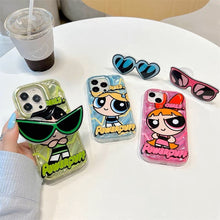 Load image into Gallery viewer, Powerpuff Girls iPhone Case with Pop-up Sockets
