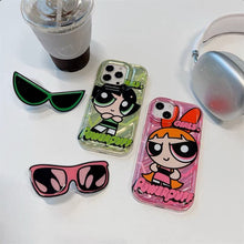 Load image into Gallery viewer, Powerpuff Girls iPhone Case with Pop-up Sockets