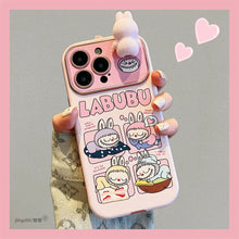 Load image into Gallery viewer, Pink Labubu iPhone Case