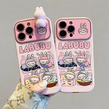 Load image into Gallery viewer, Pink Labubu iPhone Case