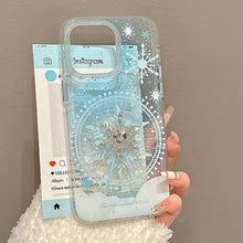 Load image into Gallery viewer, Snowflake Ferris Wheel iPhone Case