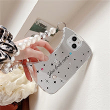 Load image into Gallery viewer, Pearl Beads Clutch iPhone Case
