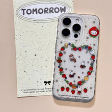 Load image into Gallery viewer, Strawberry Miffy iPhone Case with Charm