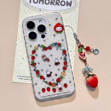 Load image into Gallery viewer, Strawberry Miffy iPhone Case with Charm