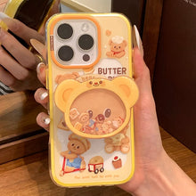 Load image into Gallery viewer, Butter Bear Magsafe iPhone Case with Grip