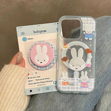 Load image into Gallery viewer, Baby Blue Miffy Magsafe iPhone Case with Grip