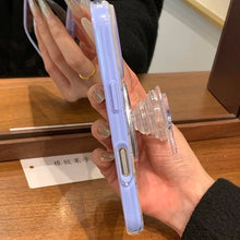 Load image into Gallery viewer, Blue Bow Beau Magsafe iPhone Case with Grip