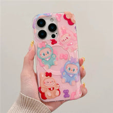 Load image into Gallery viewer, Pink Labubu Magsafe iPhone Case with Grip