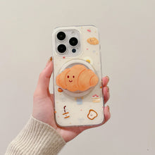 Load image into Gallery viewer, Jelly Cat Croissant Magsafe iPhone Case with Grip