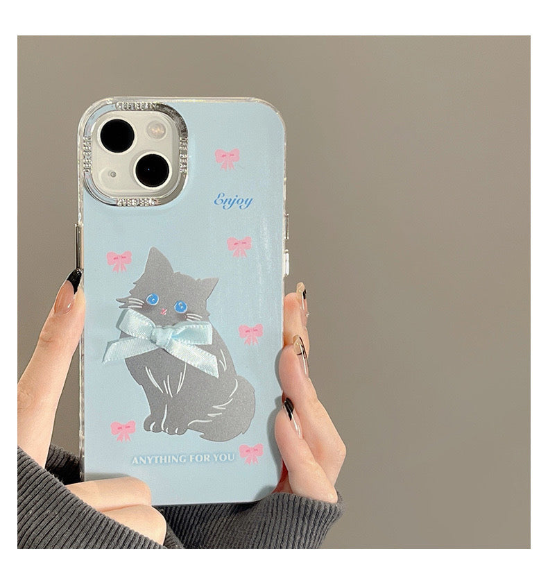 Blue Bow Kitten iPhone Case – Shinity showCase