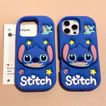 Load image into Gallery viewer, Stitch Silicon iPhone Case with Grip