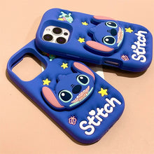 Load image into Gallery viewer, Stitch Silicon iPhone Case with Grip