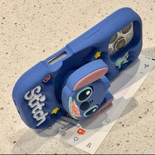 Load image into Gallery viewer, Stitch Silicon iPhone Case with Grip