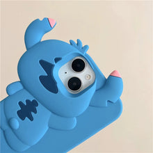 Load image into Gallery viewer, Stitch Happy Face Silicon iPhone Case