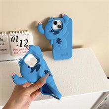 Load image into Gallery viewer, Stitch Happy Face Silicon iPhone Case