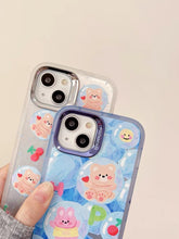 Load image into Gallery viewer, Bubble Bear iPhone Case with Holder