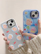 Load image into Gallery viewer, Bubble Bear iPhone Case with Holder