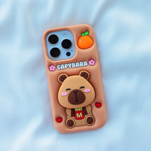 Load image into Gallery viewer, Silicone Capybara iPhone Case with Grip