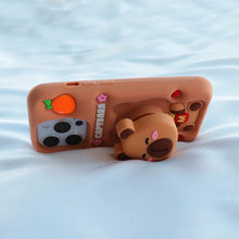 Load image into Gallery viewer, Silicone Capybara iPhone Case with Grip