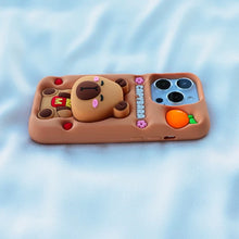 Load image into Gallery viewer, Silicone Capybara iPhone Case with Grip