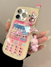 Load image into Gallery viewer, Vintage Labubu iPhone Case with Charm