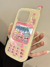 Load image into Gallery viewer, Vintage Labubu iPhone Case with Charm
