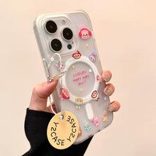 Load image into Gallery viewer, Red Bow Labubu Magsafe iPhone Case
