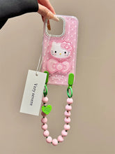 Load image into Gallery viewer, Hello Kitty Bow iPhone Case with Charm