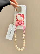Load image into Gallery viewer, Hello Kitty Bow iPhone Case with Charm