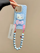 Load image into Gallery viewer, Hello Kitty Bow iPhone Case with Charm