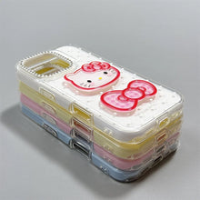 Load image into Gallery viewer, Hello Kitty Bow iPhone Case with Charm