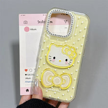 Load image into Gallery viewer, Hello Kitty Bow iPhone Case with Charm