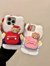Load image into Gallery viewer, Hello Kitty Wears Backpack iPhone Case