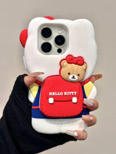 Load image into Gallery viewer, Hello Kitty Wears Backpack iPhone Case