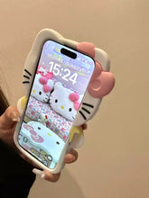 Load image into Gallery viewer, Hello Kitty Wears Backpack iPhone Case