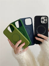 Load image into Gallery viewer, Silicon Magsafe Grip iPhone Case