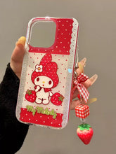 Load image into Gallery viewer, My Melody Strawberry iPhone Case with Chain