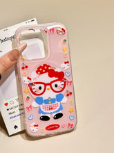 Load image into Gallery viewer, Hello Kitty Wears Glass MagSafe iPhone Case