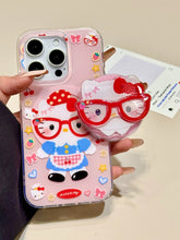Load image into Gallery viewer, Hello Kitty Wears Glass MagSafe iPhone Case