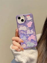 Load image into Gallery viewer, Purple Laser Puppy iPhone Case