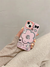 Load image into Gallery viewer, Pinky Flower iPhone Case with Bow Beau Charm