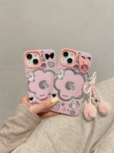 Load image into Gallery viewer, Pinky Flower iPhone Case with Bow Beau Charm