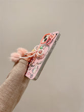 Load image into Gallery viewer, Pinky Flower iPhone Case with Bow Beau Charm