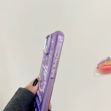 Load image into Gallery viewer, Purple Kitty iPhone Case with Charm