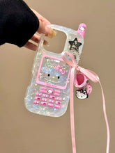 Load image into Gallery viewer, Hello Kitty iPhone Case with Pink Chain