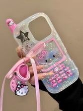 Load image into Gallery viewer, Hello Kitty iPhone Case with Pink Chain