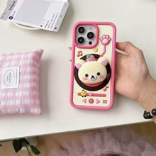 Load image into Gallery viewer, Cute Bear Music Player iPhone Case